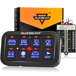 Auxbeam 8 Gang Switch Panel Universal Touch Control for Car Pickup Truck UTV SUV - Picture 1 of 12