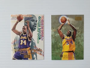 Lot of 2 Shaquille ONeal Los Angeles Lakers Cards 1997 Skybox Premium #163 & 274 - Picture 1 of 10