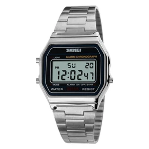 Casual Boy's Watch Men's Stainless Steel Digital Watches Date Waterproof Alarm - Picture 1 of 12