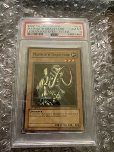 Yugioh Mammoth Graveyard LOB-009 1st Edition NA GLOSSY PSA 10 - Picture 1 of 2