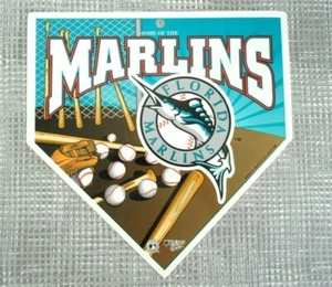 98 Vintage FLORIDA MARLINS BASEBALL HOME PLATE SIGN 1998 MANCAVE MANSPACE - Picture 1 of 6