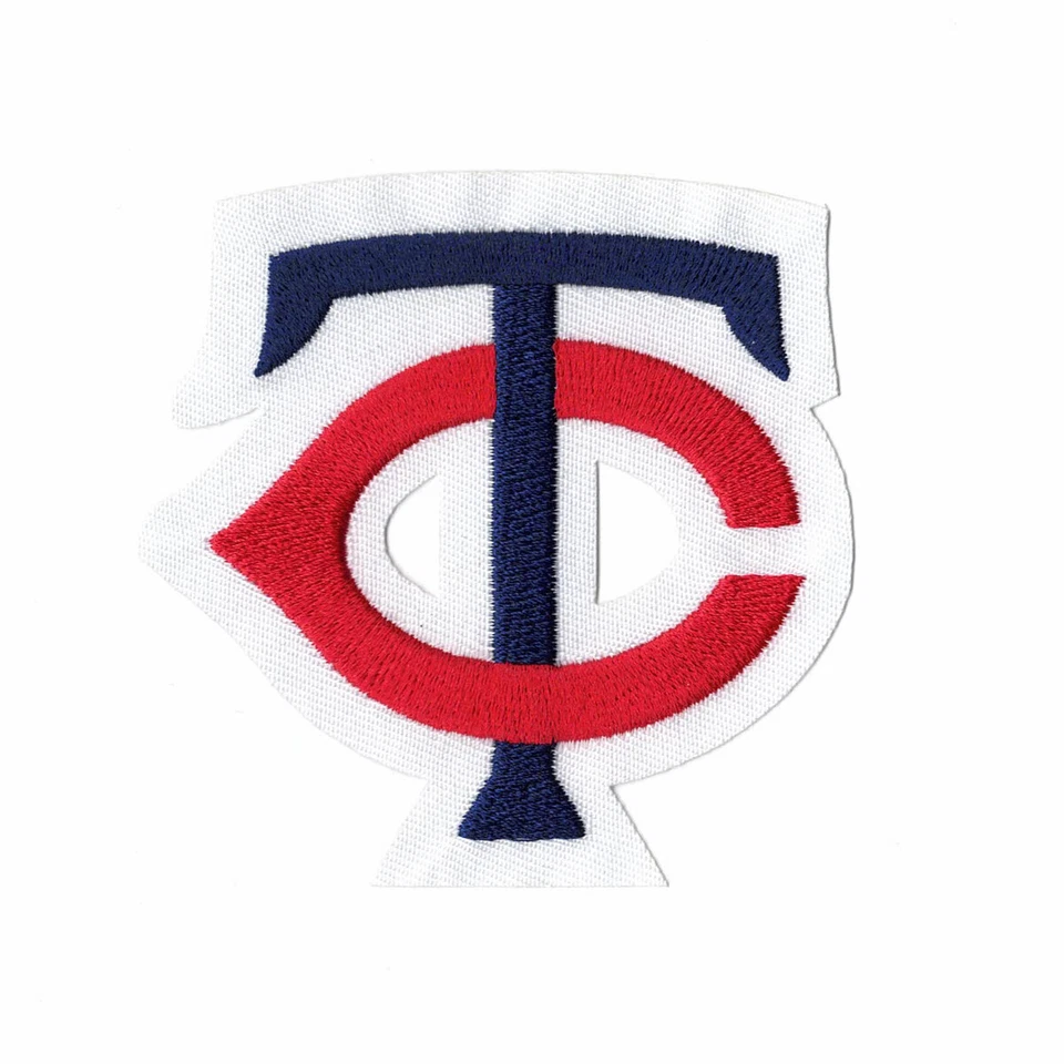 1987-2001 Minnesota Twins 'TC' Logo Home Jersey Sleeve Patch (White Border) - Image 1 of 1