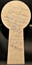 1950's Montreal Canadiens Team Signed Lions Club Event Piece Jacques Plante !
