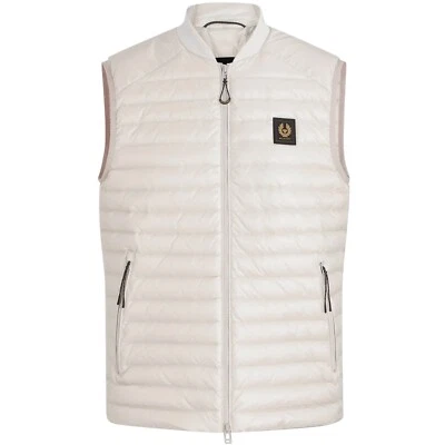 Belstaff Airframe Circuito Chaqueta Chaleco Puffer 54 2XL Moonbeam Blanco 12500GB Foto 1 de 4