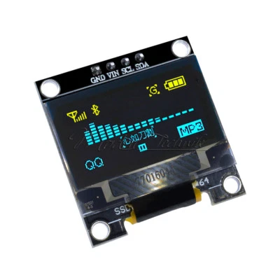 MARKENLOS 0.96" 128X64 OLED I2C IIC Serial Yellow Blue LCD LED Display Module for Arduino