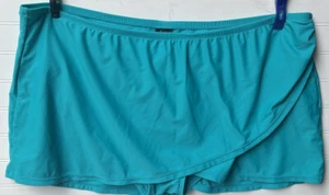 CATALINA Womens 3X 22W-24W Swim Suit Bottom Skirt HOT TEAL Solid NWOT - Picture 1 of 3