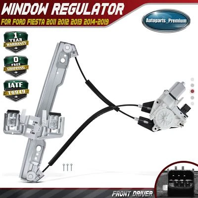 Regulador de janela de energia dianteiro esquerdo para Ford Fiesta 2011 2012 2013 2014 2015-2019 - Imagem 1 de 4