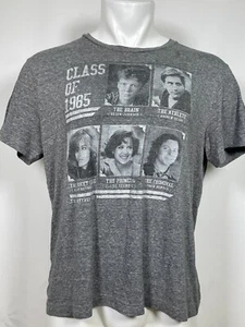 The Breakfast Club 1985 Character Yearbook Photos Gray T-Shirt Men's LARGE - Picture 1 of 15