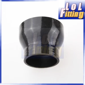 Silicone Hose Straight Reducer 3" To 2.75'' inch 3Ply Hose Pipe Coupler Black - Picture 1 of 5