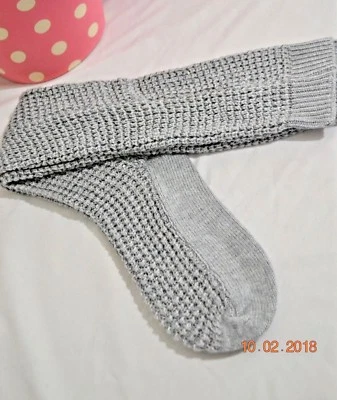 Calcetines gofre lentejuelas mezcla cachemir firma Victoria's Secret nuevos con etiquetas XS/S Foto 1 de 3