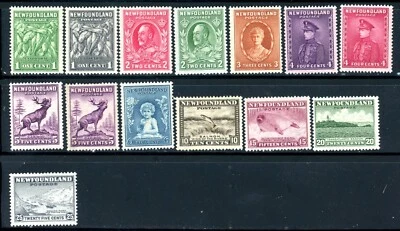 Newfoundland Scott # 183 - 197 - MH - CV=$49.55               (12-C251) - Image 1 of 2