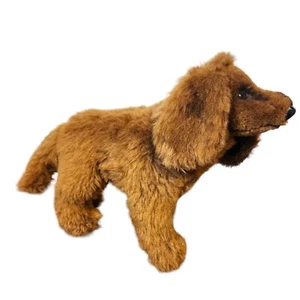 Vintage Kamar Plush Brown Dog Afghan Hound Poodle Fluffy Stuffed Animal RARE - Picture 1 of 6