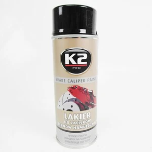 K2 BREMSSATTELLACK SPRAY 400ML BRAKE CALIPER PAINT SCHWARZ BREMSSATTELFARBE - Afbeelding 1 van 8