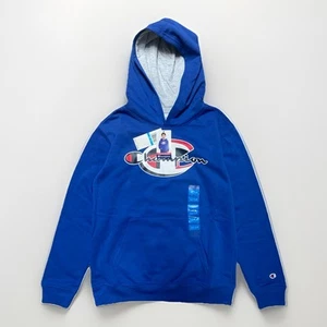 Champion Boys Hoodie Blue Size L 12/14 Pullover NWT Youth Sweatshirt - Picture 1 of 3