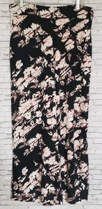 Pantaloni lounge APT 9 Palazzo floreale gamba larga pull-on donna taglia L boho comodi - Foto 1 di 9
