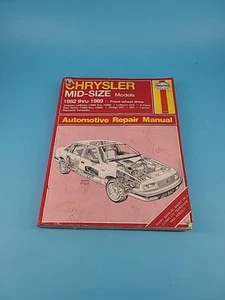 Manual de reparación automática Chrysler usado Haynes #1337 modelos de tamaño mediano 1982-1989 LeBaron - Imagen 1 de 3