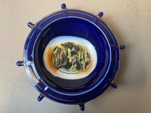 #84D Antique Rainbow Lake Shenandoah Caverns VA 1900s Souvenir China Change Dish - Picture 1 of 8