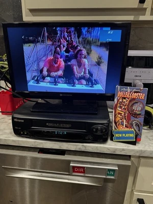 Gravador de vídeo cassete Memorex MVR4040A 4 cabeças HiFi VHS - TESTADO - SEM controle remoto - Imagem 1 de 4