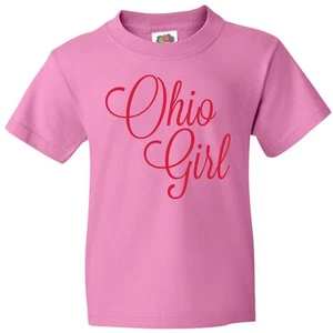 Inktastic Ohio Girl Youth T-Shirt Home State Heart Midwest Proud Fun Tee Kids - Picture 1 of 3