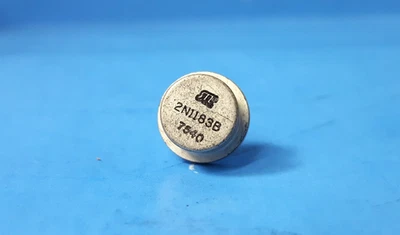 Transistor bipolar de potencia, 3A/20V, 1 elemento, PNP, germanio, TO-8, 2N1183B, 3 PIN Foto 1 de 2