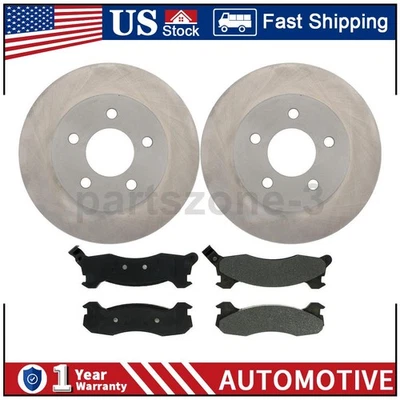 Rear Brake Rotor Brake Pad 3PC for Lincoln Mark VII 5.0L 1984 - 1990 - Image 1 of 4