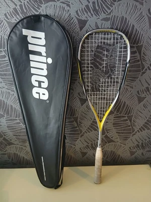 Prince TF Storm Combat Squash Racket - White/Yellow/Black/Silver  - Image 1 of 4