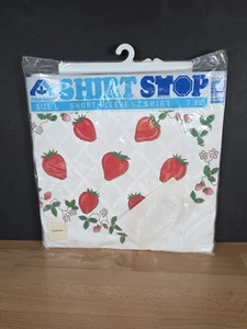 Camiseta Vintage Fruit of the Loom Fresas Talla Grande Nueva Stock Antiguo - Imagen 1 de 4