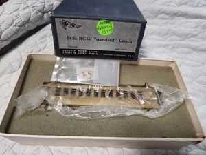 RARE! PFM Brass Unpainted Pacific Fast Mail D&RGW HOn3 passenger Standard Coach - Picture 1 of 12
