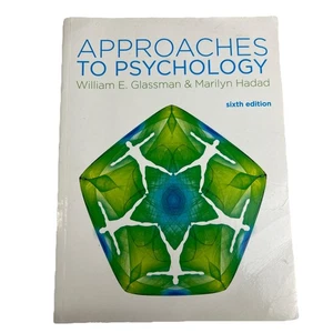 Approaches to Psychology by William Glassman (English) Paperback Book - Picture 1 of 7