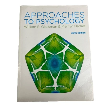Approaches to Psychology by William Glassman (English) Paperback Book - Image 1 of 4