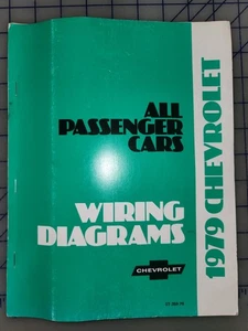 1979 Chevrolet Car Wiring Diagrams Shop Service Manual - Picture 1 of 1