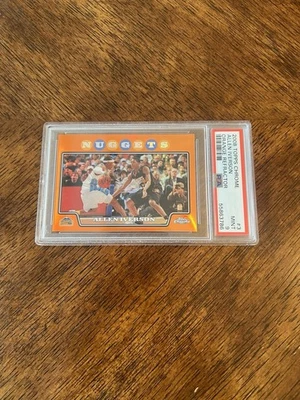 2008 Topps Chrome Allen Iverson Orange Refractor/499 PSA 9 Mint  - Image 1 of 4