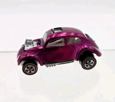 Hot Wheels Redline Custom Volkswagen VW 1967/1968 Magenta White Int. U.S.A. Rare - Image 1 of 4