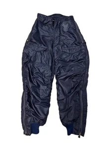 Vintage US Air Force Flight Pants Type F-1A Insulated Side Zip Trousers Mens 30 - Picture 1 of 9