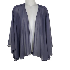 Catherines Kimono Cardigan Cover Up Size 2X 22/24W Sheer Open Front Lightweight - Picture 1 of 10