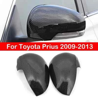 Para Toyota Prius 2009-2013 2x Cubierta de espejo retrovisor lateral Tapa de ala Borde adicional Foto 1 de 4