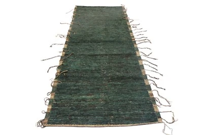 10 Ft Handmade Berber Moroccan Soft Wool Runner Rug Kitchen Hallway Runner Rug - Image 1 of 4