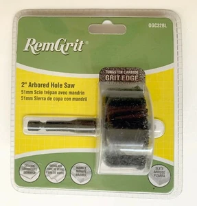 NEW NIP REMGRIT 2" CARBIDE GRIT EDGE ARBORED HOLESAW OGC32BL HOLE SAW - Picture 1 of 3