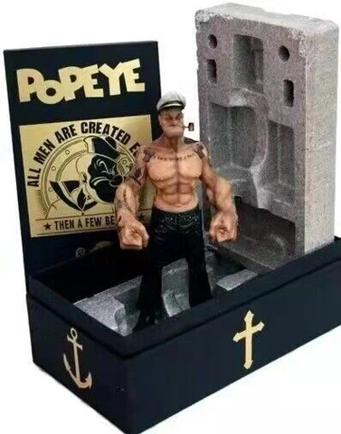 12" Headplay Popeye 1/6 FIGURE The Sailor Resin Statue TATTOO BODY Model withbox Cover