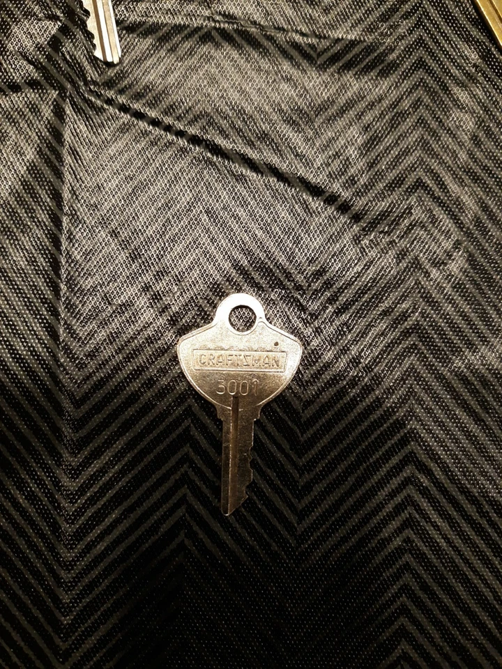 Craftsman Tool Box Key Crown Logo Code 3001 USA - Image 1 of 1