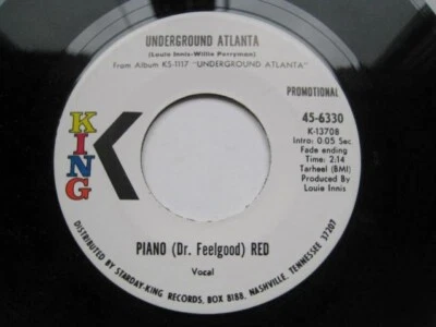 PIANO DR. FEELGOOD RED- UNDERGROUND ATLANTA -  -NEAR MINT PROMO DJ 45 NM - Image 1 of 4
