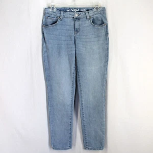 Cat & Jack Skinny Jeans Girls 16 Light Wash Blue Stretch Denim Adjustable Waist - Picture 1 of 5