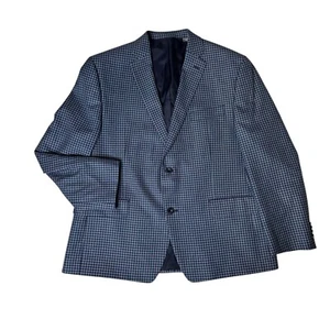 Blazer Abrigo Deportivo Michael Kors Azul Cuadros Guinga Dos Botones Chaqueta Moderno 44S - Imagen 1 de 8