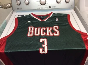 MILWAUKEE BUCKS BRANDON JENNINGS ADIDAS JERSEY, SIZE XL MENS, NICE. - Picture 1 of 5