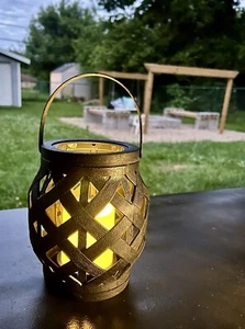 2pk Lanterns Outdoor Waterproof Vintage Hanging Lantern for Garden Patio - Picture 1 of 11