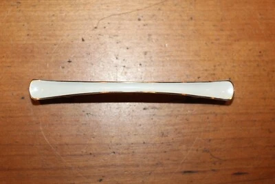 Manija tiradora de muebles vintage con detalles blancos y dorados agujeros 3" OC N-8 Foto 1 de 4