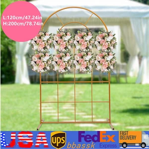 Arco de boda de 2 m telón de fondo flor de hierro arco de metal boda fiesta soporte marco accesorios - Imagen 1 de 13