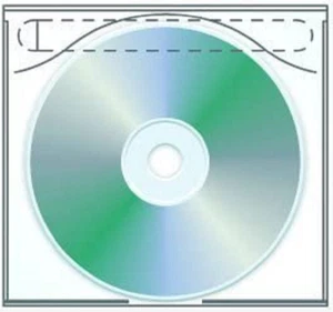 100 pcs NEW Univenture Tamper Resistant Adhesive CD DVD Sleeve 27094 FREE SHIP - Picture 1 of 2