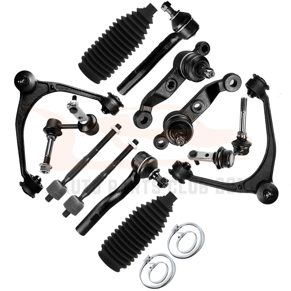 12Pcs Front Upper Control Arm Tie Rod End Suspension Fits 1998-2005 Lexus GS300 - Image 1 of 4