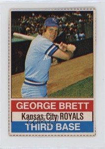 1976 Hostess All-Star Team George Brett (Black Back) #114.1 HOF